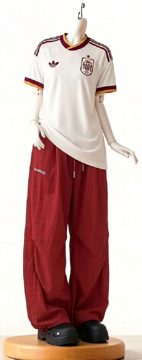 2026 Match-Day Blokecore Doll Red Loose Track Pants