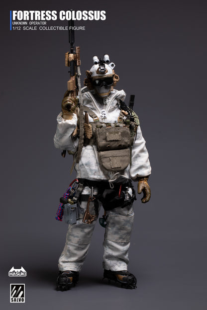 SCAR-H rifle with suppressor detached, 7.62 magazines and optical sight components