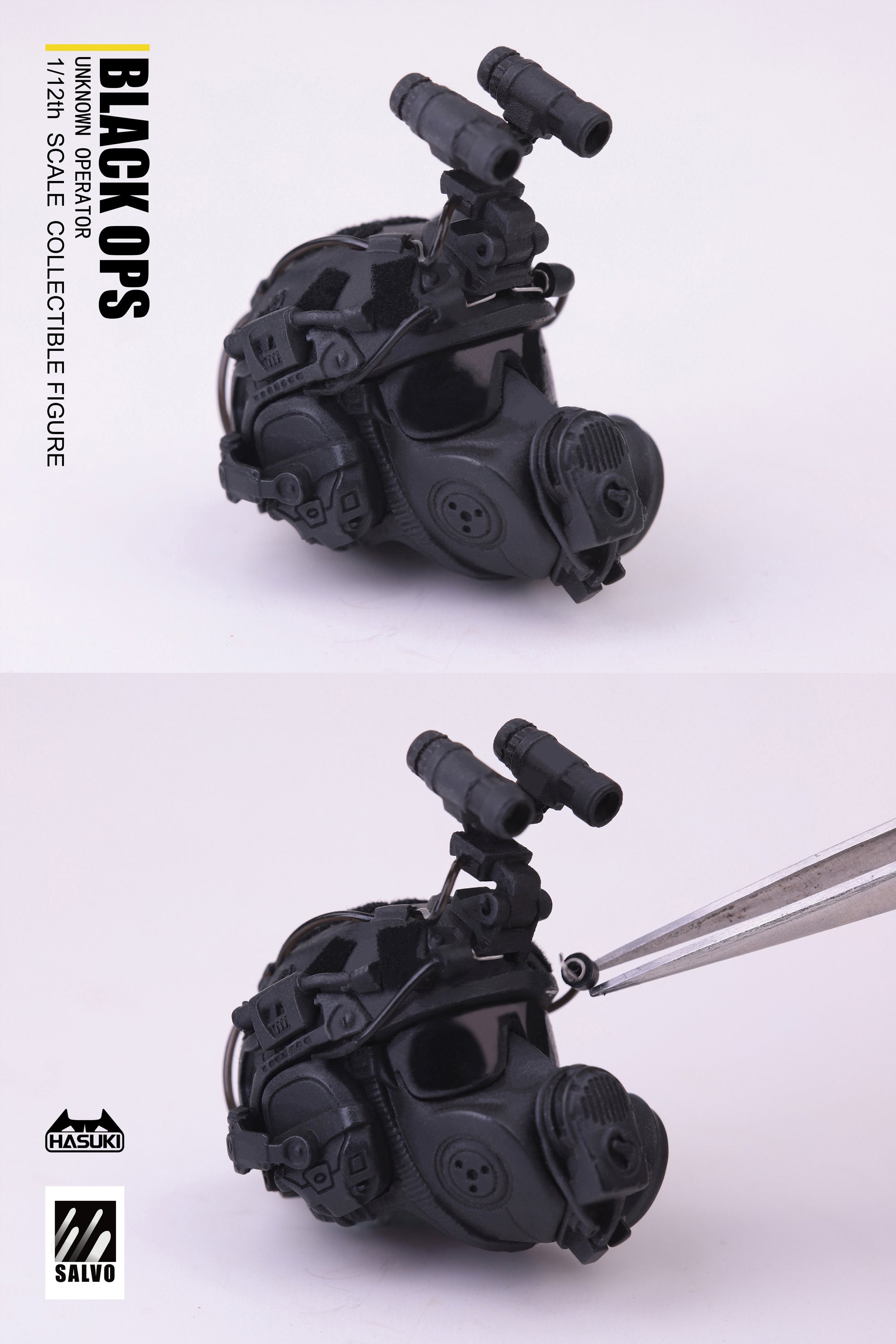 SA01 Black Ops kneeling shooting stance with suppressed carbine