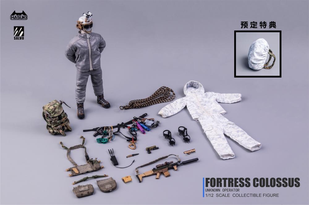 Complete 40-piece accessory layout showing all SA03 tactical loadout items