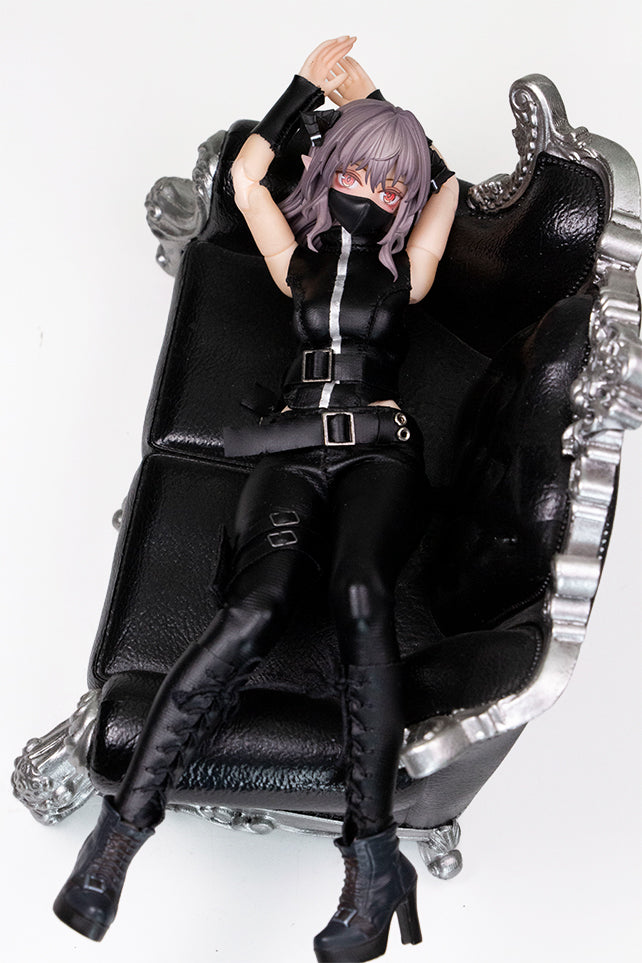 GOOMOOPLAY Black Knight Biker Outfit Set