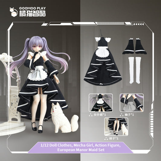 GooMoo Play 1/12 Doll Clothes European Manor Maid Set 