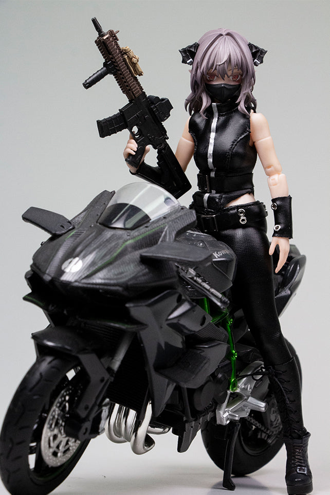 GOOMOOPLAY Black Knight Biker Outfit Set