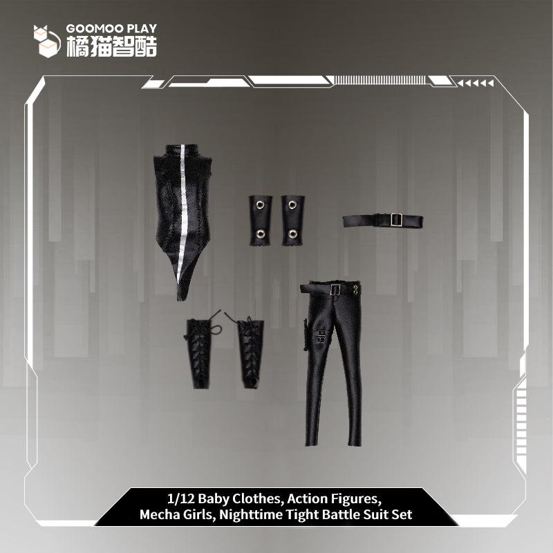 GooMoo Play 1/12 Scale Baby Clothes - Night Tight Battle Suit Set