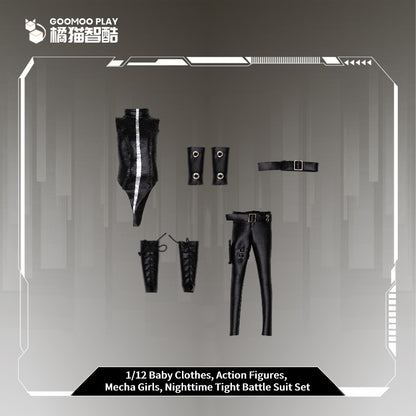 GooMoo Play 1/12 Scale Baby Clothes - Night Tight Battle Suit Set