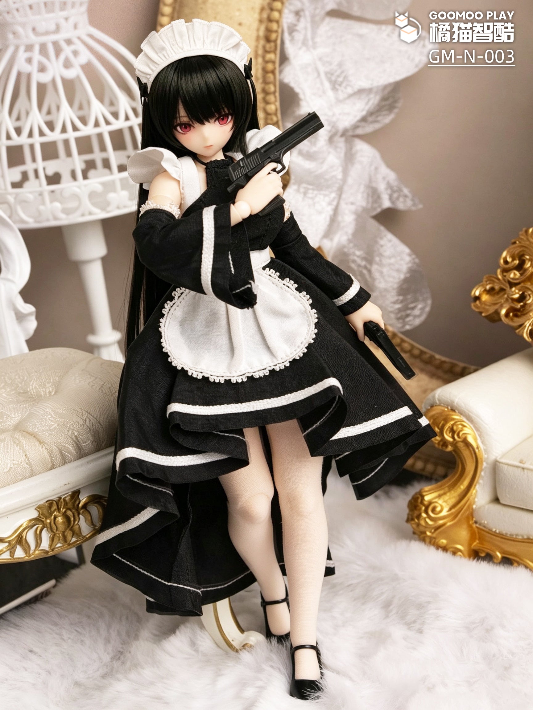 GooMoo Play 1/12 Doll Clothes European Manor Maid Set 