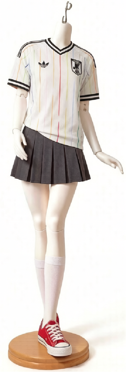 2026 Match-Day Blokecore Doll Grey Pleated Skirt