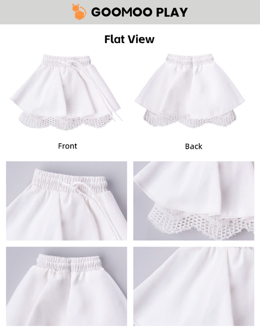 White Lace Mini Skirt